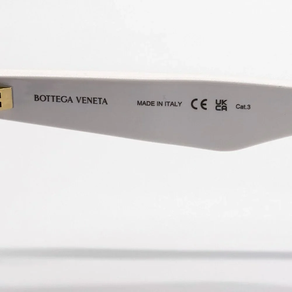 NEW BOTTEGA VENETA SUNGLASSES BV1326S 004 IVORY WOMEN EYEWEAR